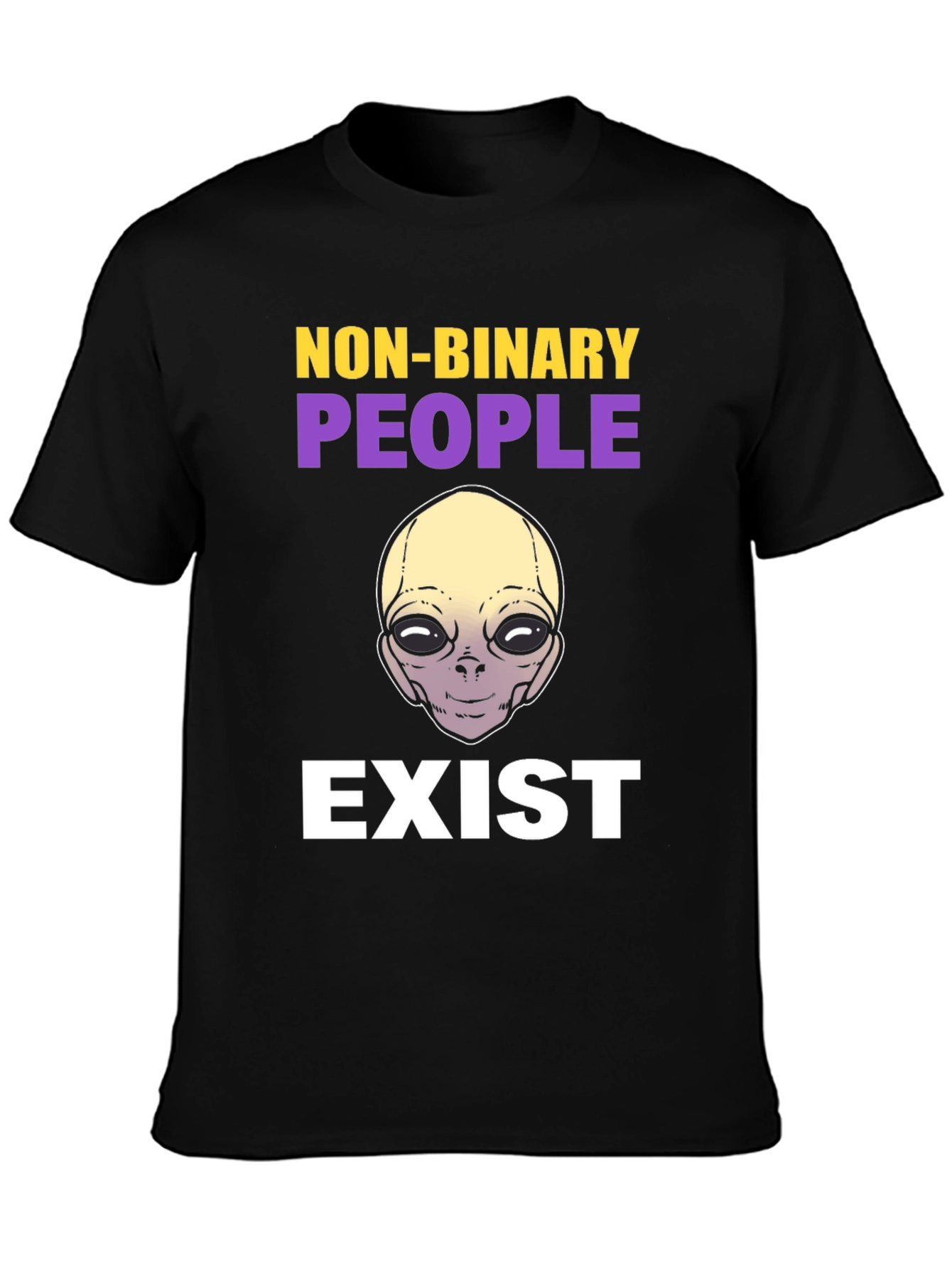 Non-Binary Alien T-Shirt - Unisex Pride Apparel