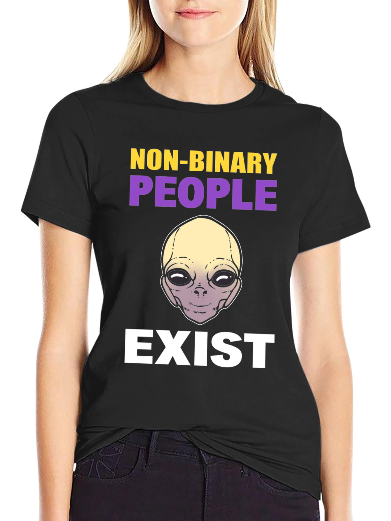 Non-Binary Alien T-Shirt - Unisex Pride Apparel