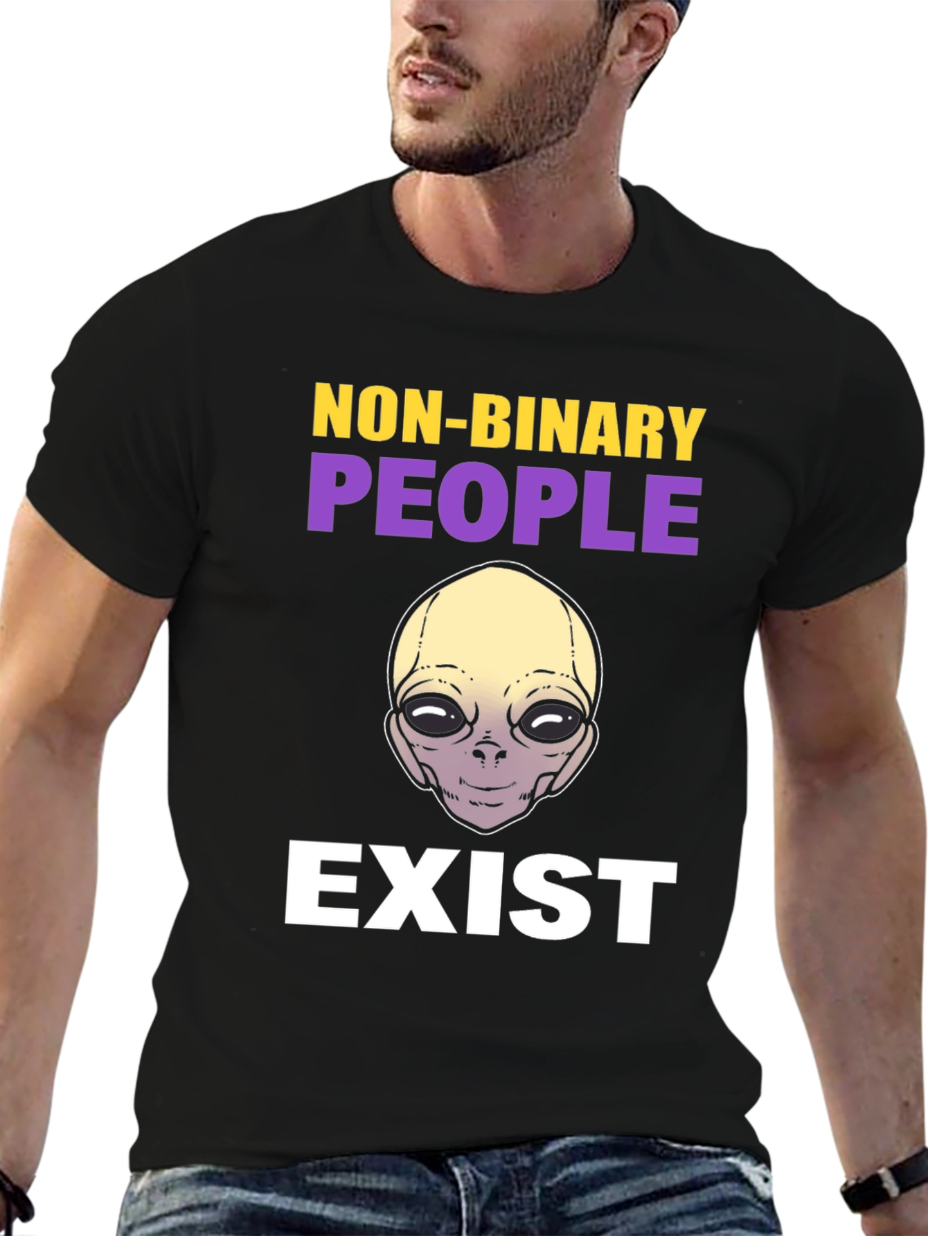 Non-Binary Alien T-Shirt - Unisex Pride Apparel