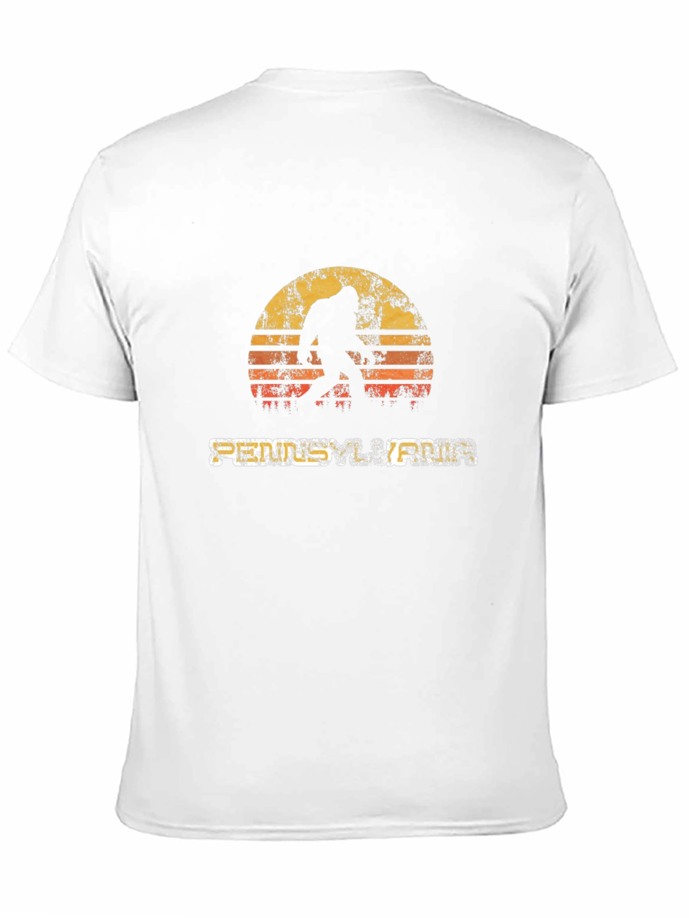 Bigfoot Sunset Graphic T-Shirt - Mystery Legend Adventure