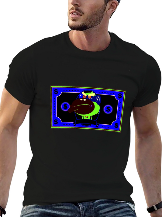 Money Monster Graphic Tee - Unique Black T-Shirt