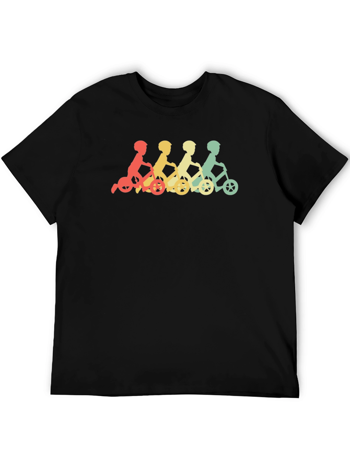 Retro Kids on Tricycles Graphic Tee