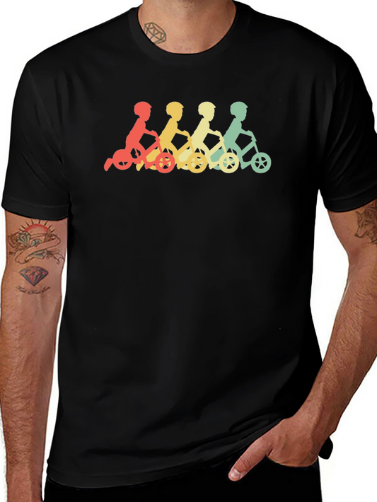Retro Kids on Tricycles Graphic Tee