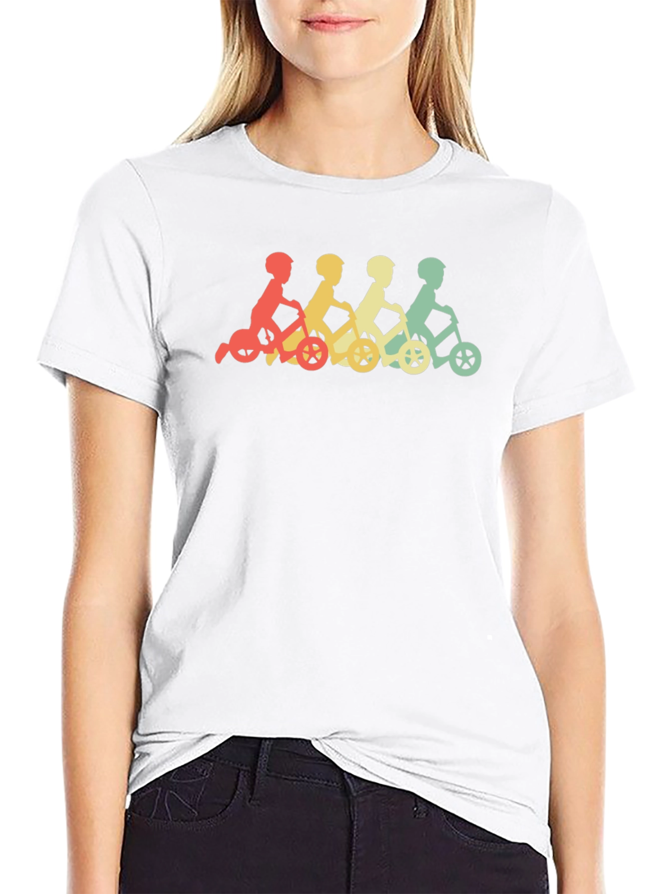 Retro Kids on Tricycles Graphic Tee
