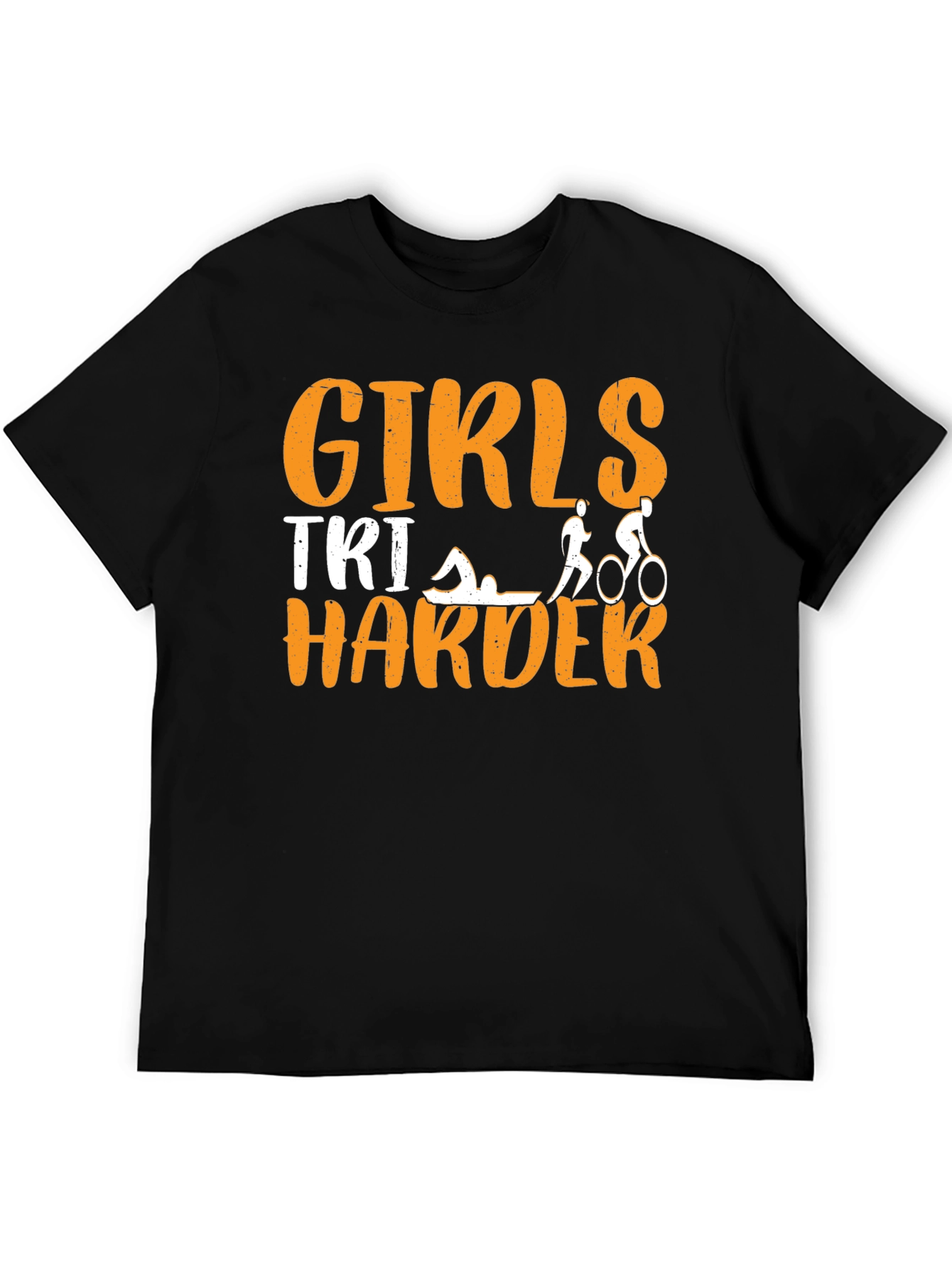 Girls TRI Harder Triathlon T-Shirt