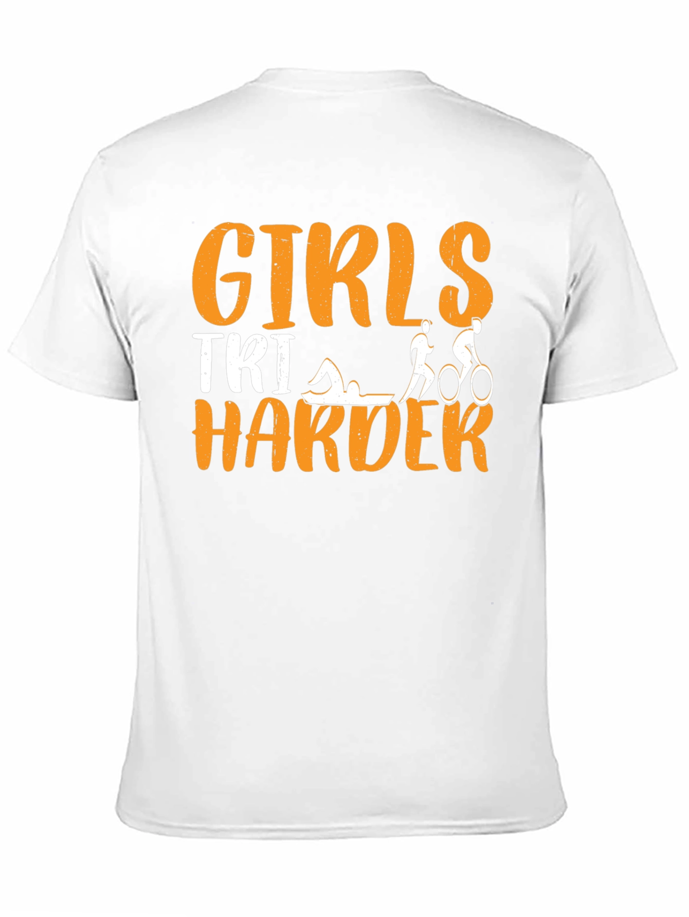 Girls TRI Harder Triathlon T-Shirt