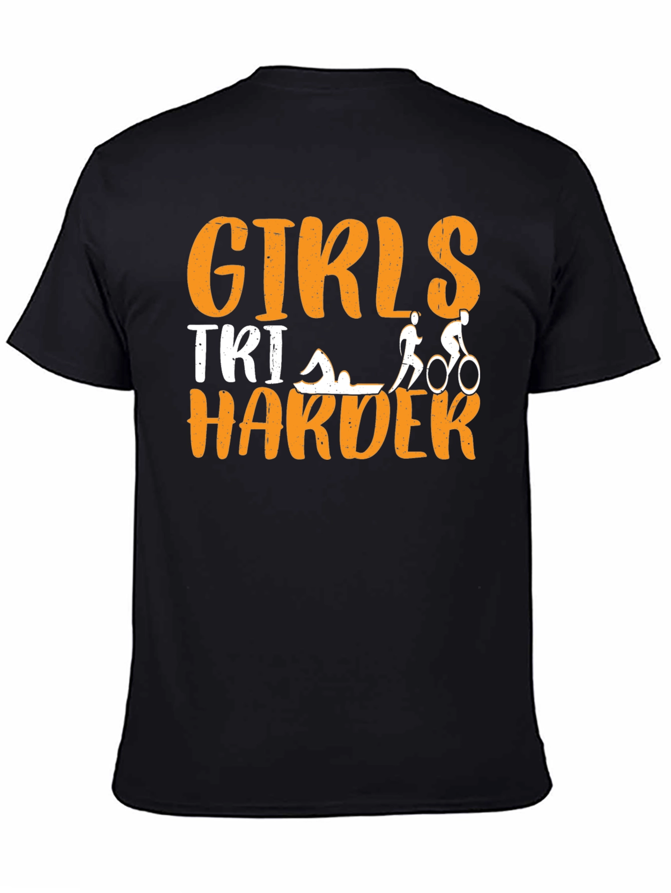 Girls TRI Harder Triathlon T-Shirt