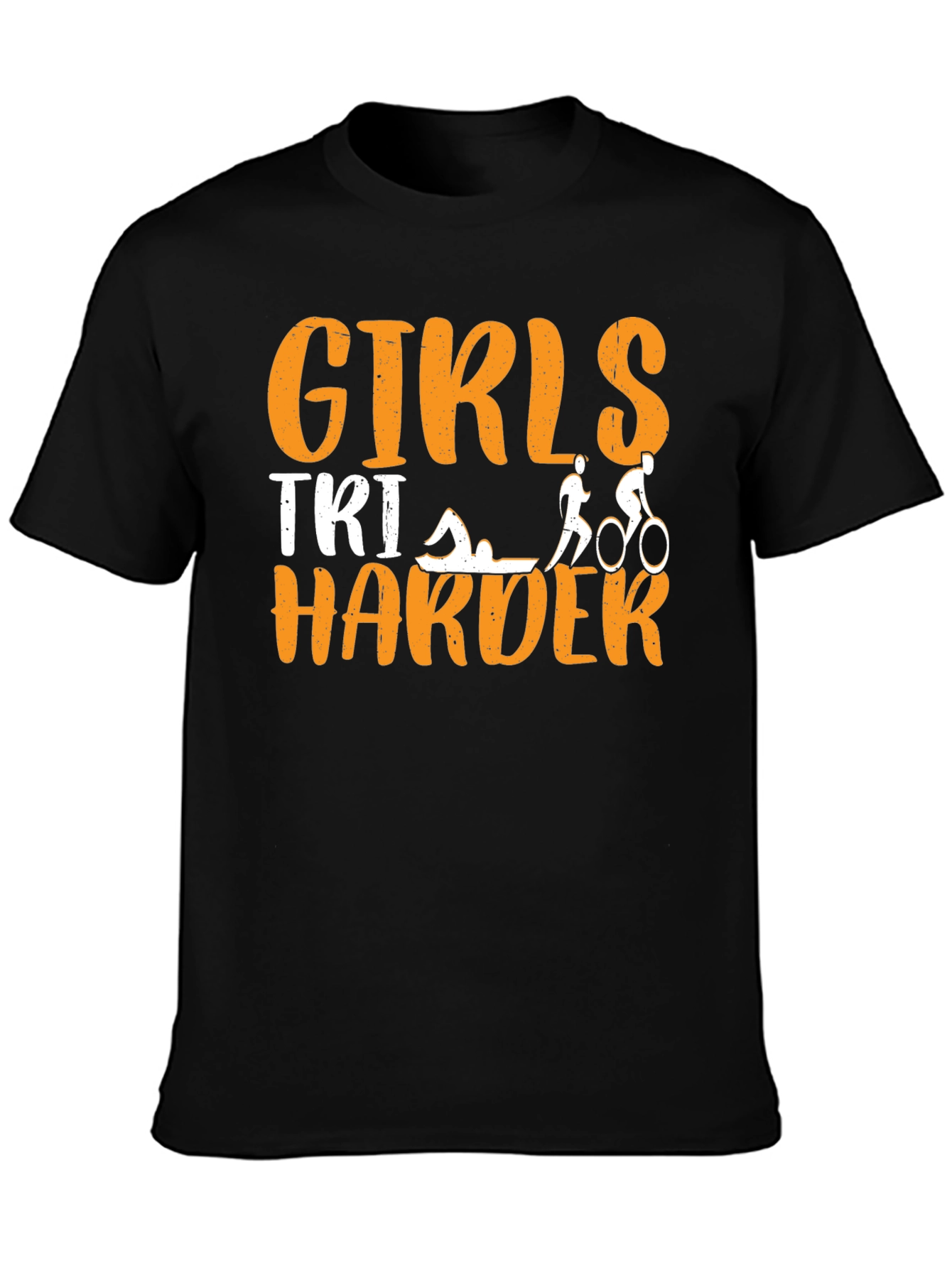 Girls TRI Harder Triathlon T-Shirt