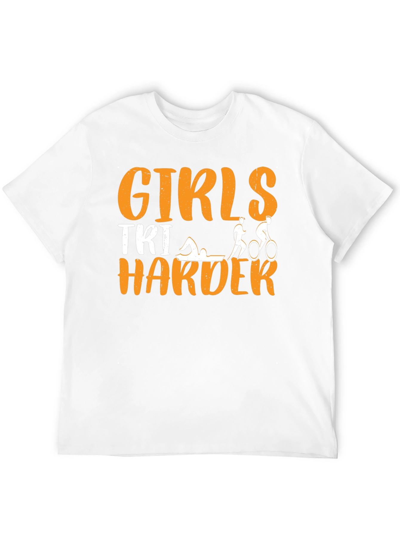Girls TRI Harder Triathlon T-Shirt