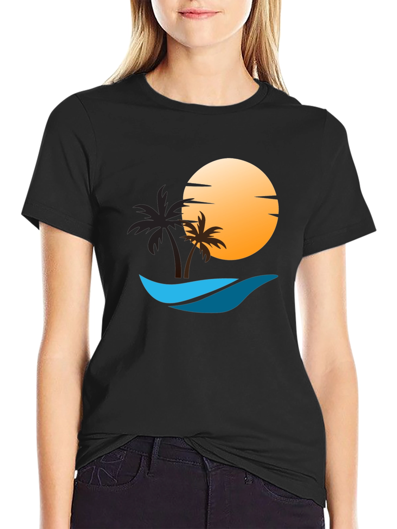Sunset Beach Graphic T-Shirt