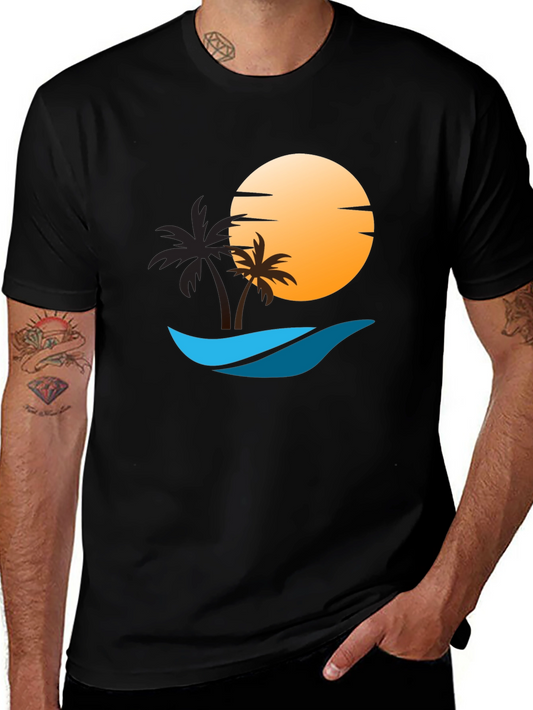 Sunset Beach Graphic T-Shirt