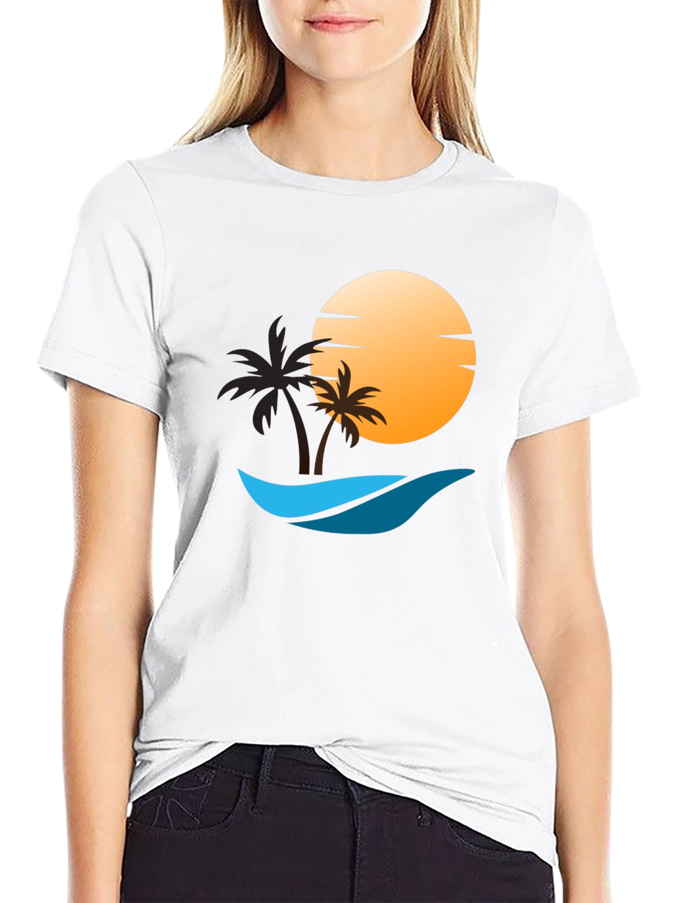 Sunset Beach Graphic T-Shirt