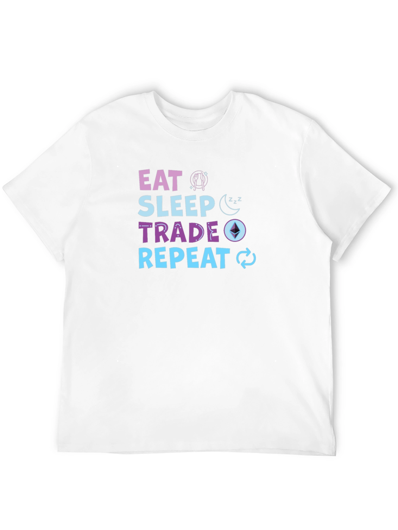 Eat Sleep Trade Repeat Black T-Shirt