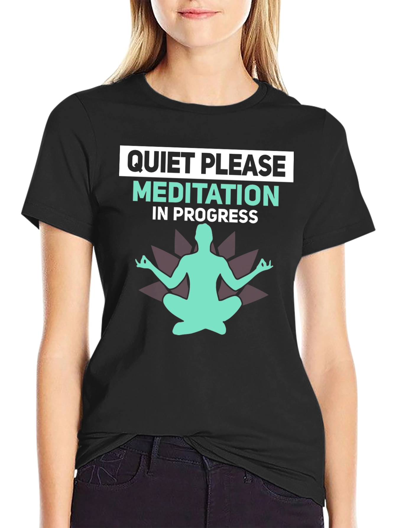Quiet Please Meditation T-Shirt - Relax & Focus