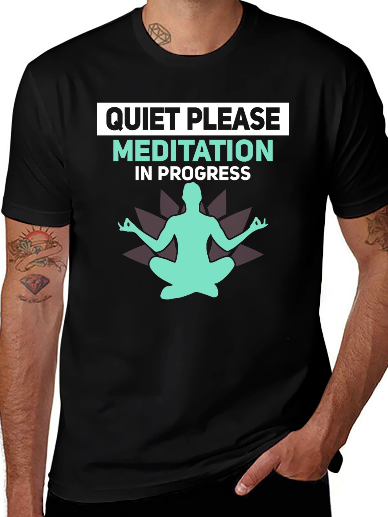 Quiet Please Meditation T-Shirt - Relax & Focus