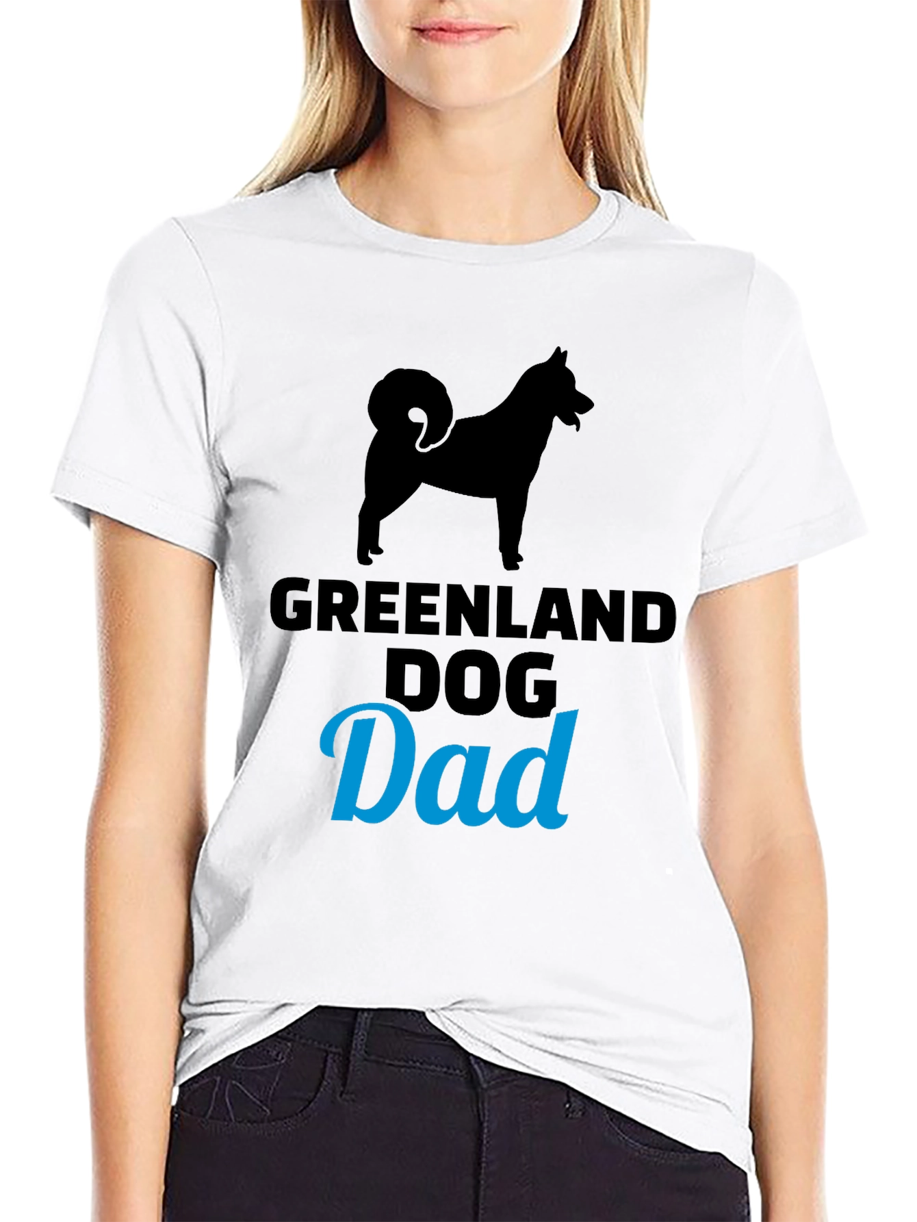 Greenland Dog Dad T-Shirt Black Dog Lover Tee