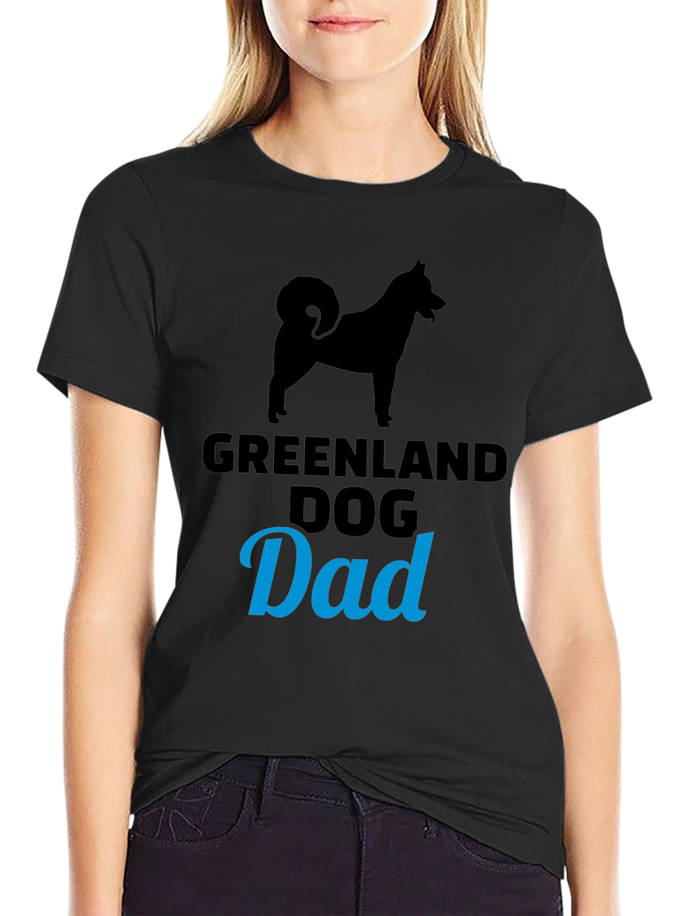 Greenland Dog Dad T-Shirt Black Dog Lover Tee