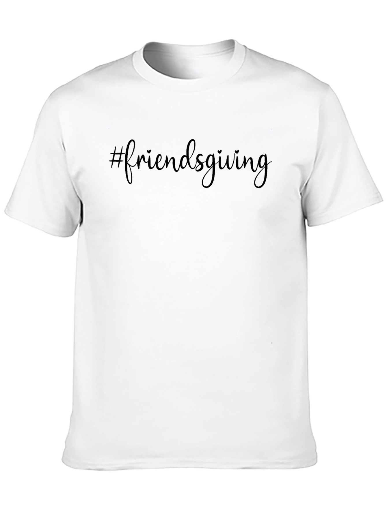 #friendsgiving Black Graphic Tee