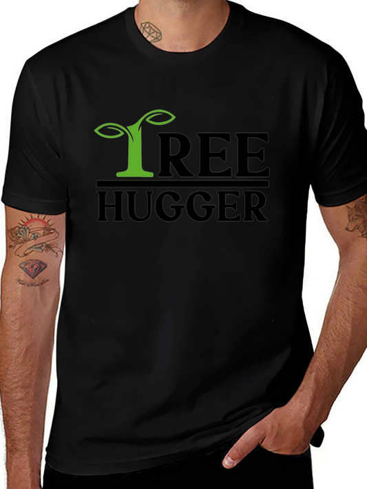 Tree Hugger Graphic Tee - Eco-Friendly Statement Shirt