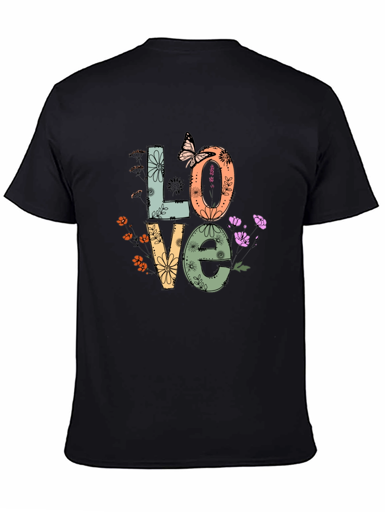 Floral Love Graphic T-Shirt - Trendy Design
