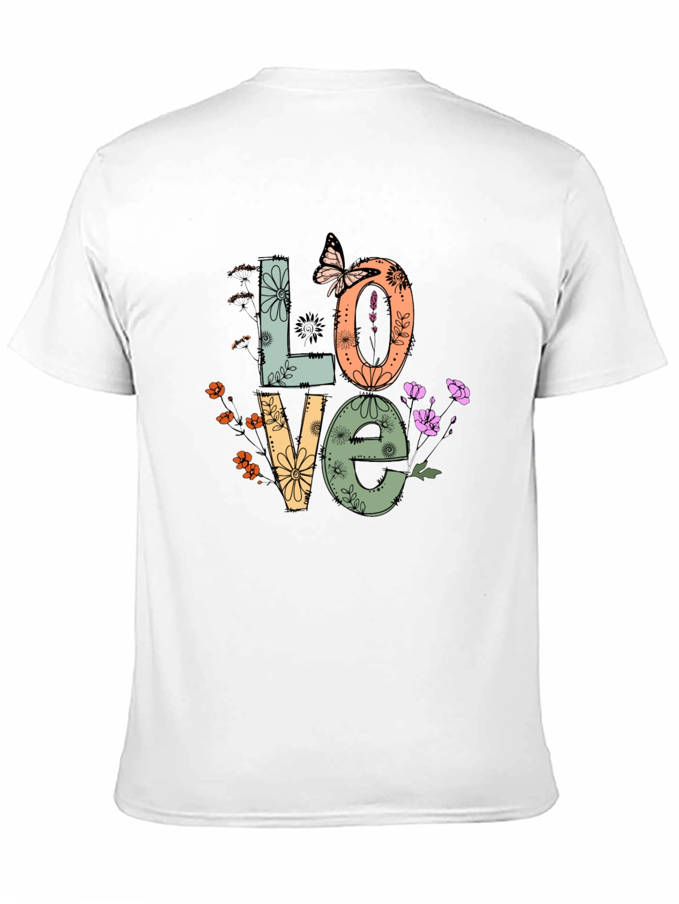 Floral Love Graphic T-Shirt - Trendy Design