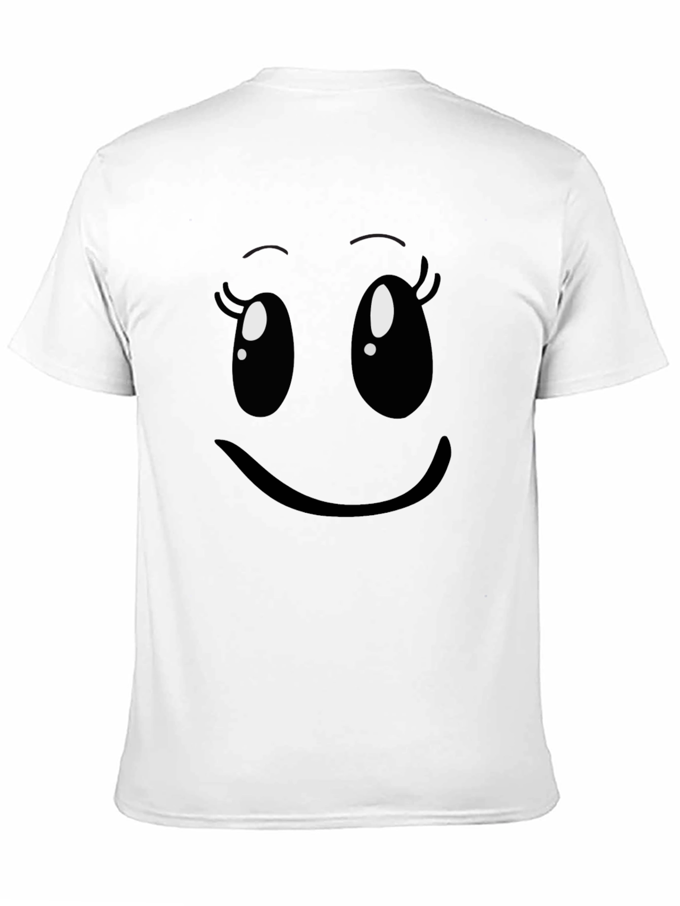 Cute Smiley Face Black T-Shirt