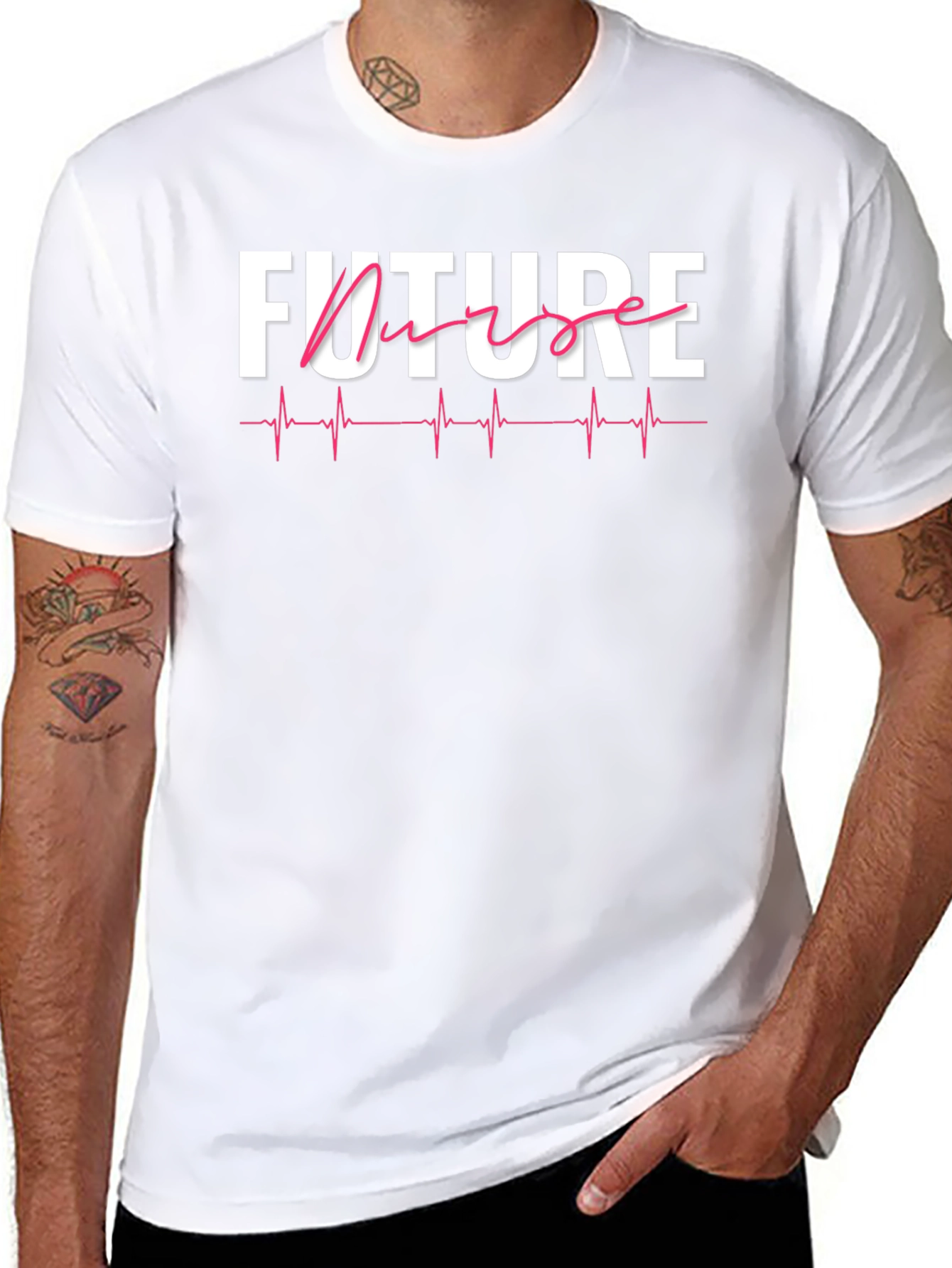 Future Nurse Heartbeat T-Shirt - Medical Career Gift