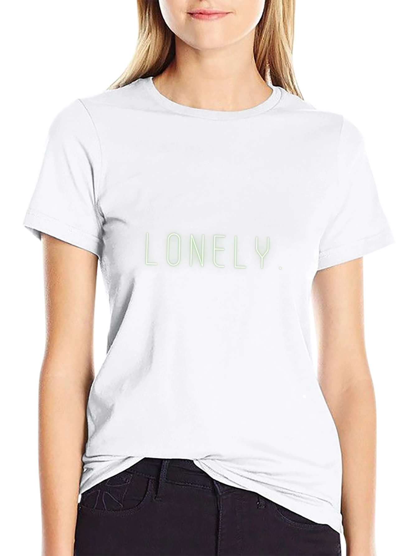 Lonely Graphic Tee - Modern Black T-Shirt