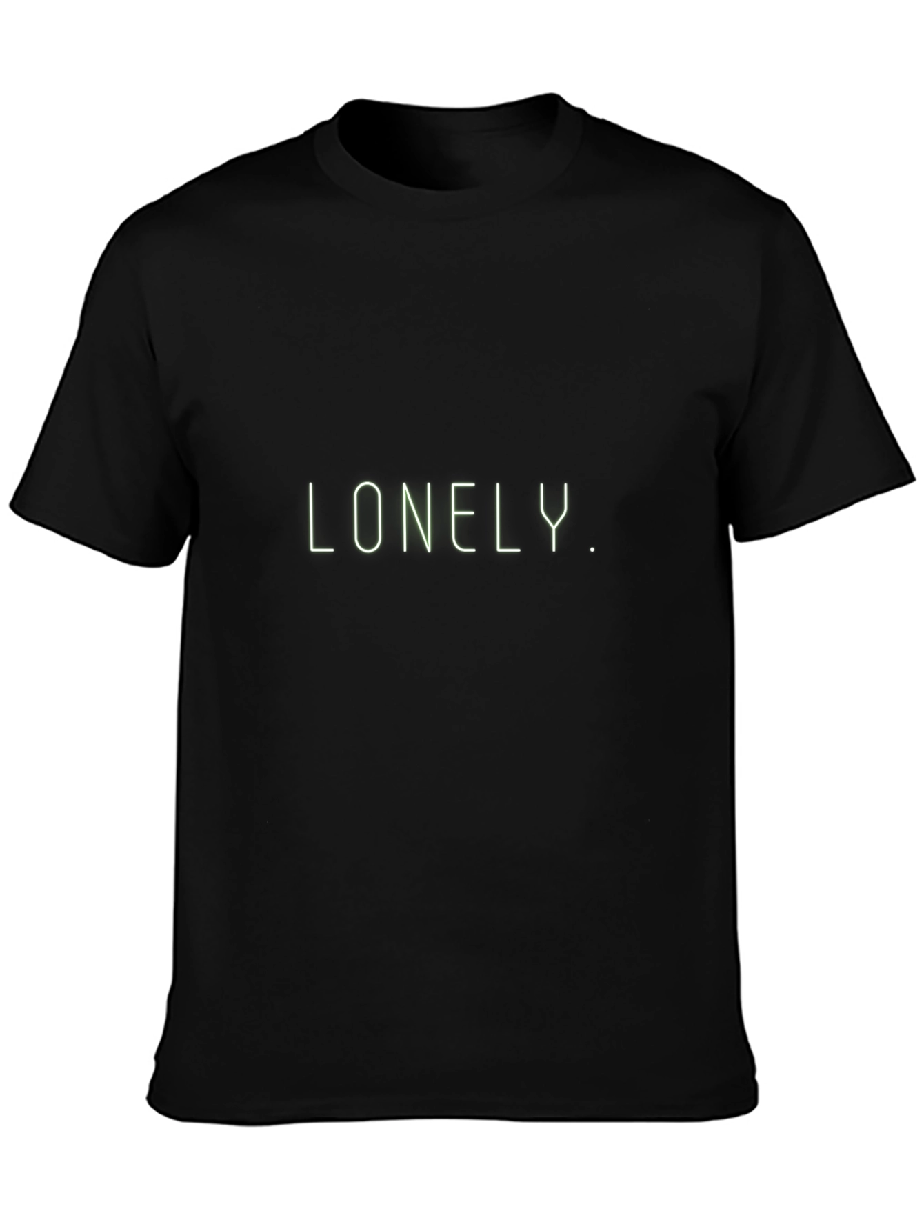 Lonely Graphic Tee - Modern Black T-Shirt
