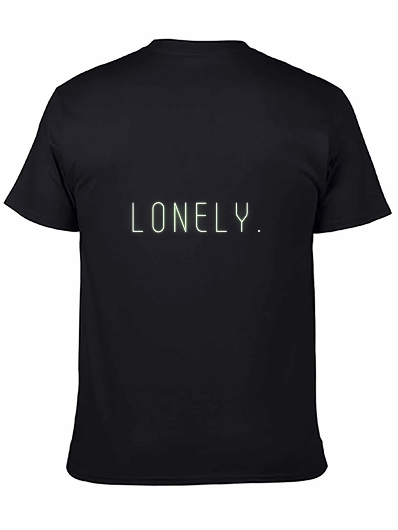 Lonely Graphic Tee - Modern Black T-Shirt