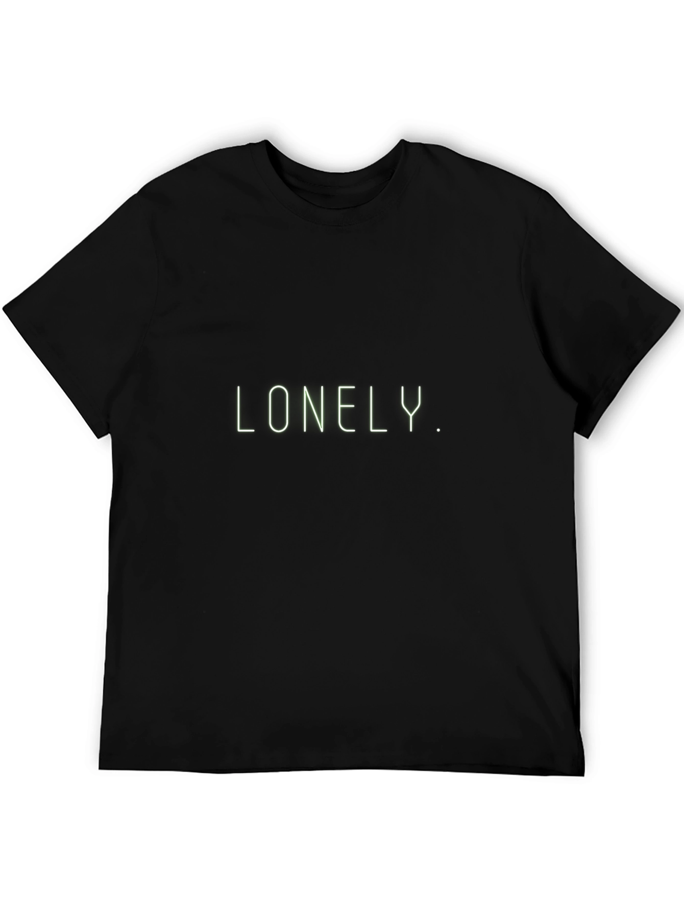 Lonely Graphic Tee - Modern Black T-Shirt