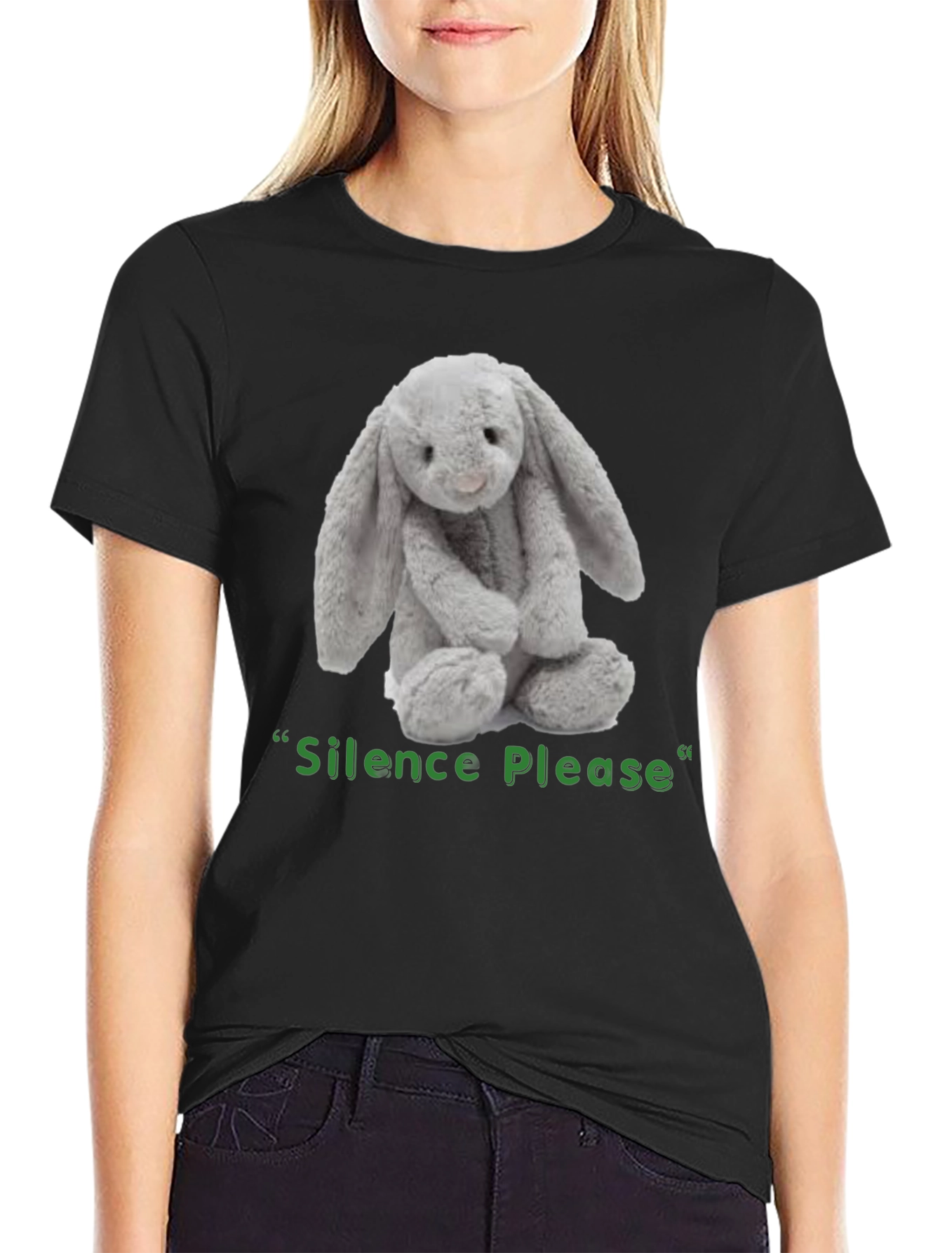 Silence Please Bunny T-Shirt