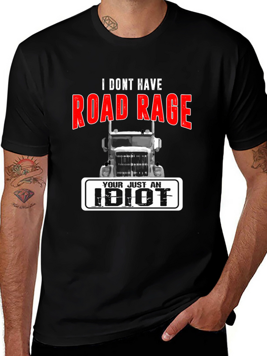 Road Rage Trucker T-Shirt - Funny Sarcastic Tee
