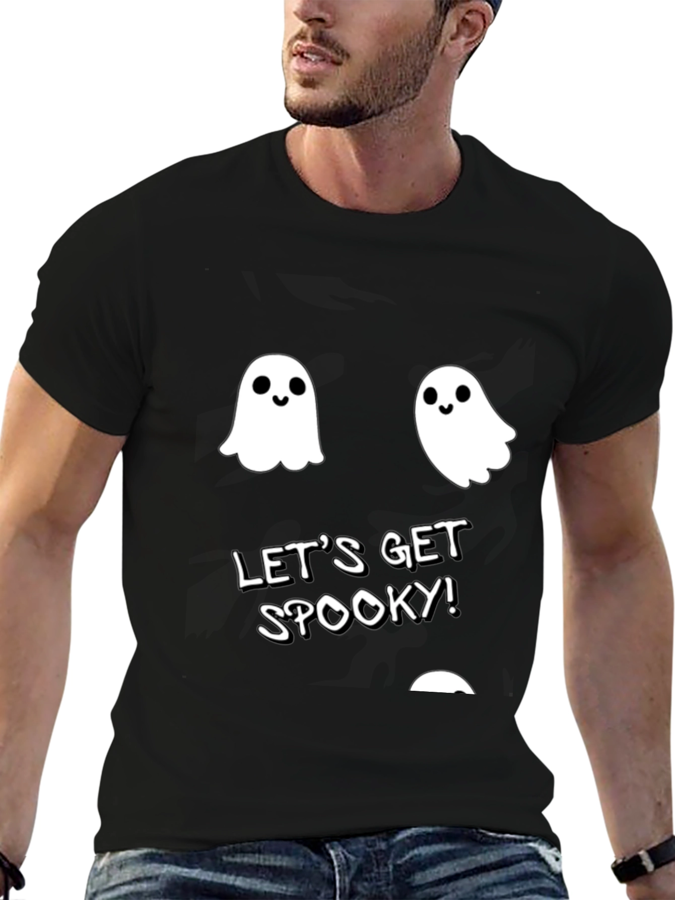 Spooky Season Tee - Ghost Graphic T-Shirt