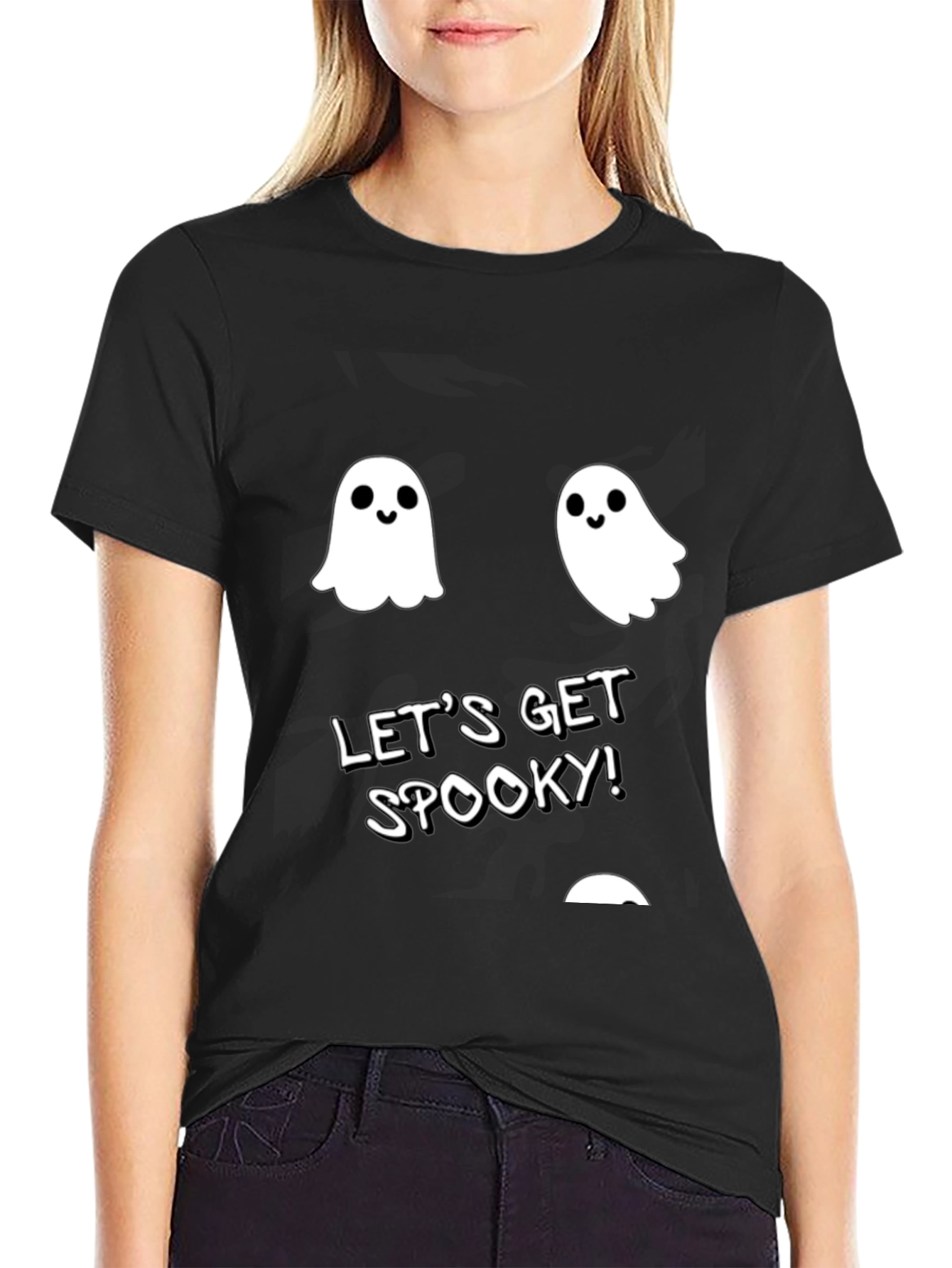 Spooky Season Tee - Ghost Graphic T-Shirt