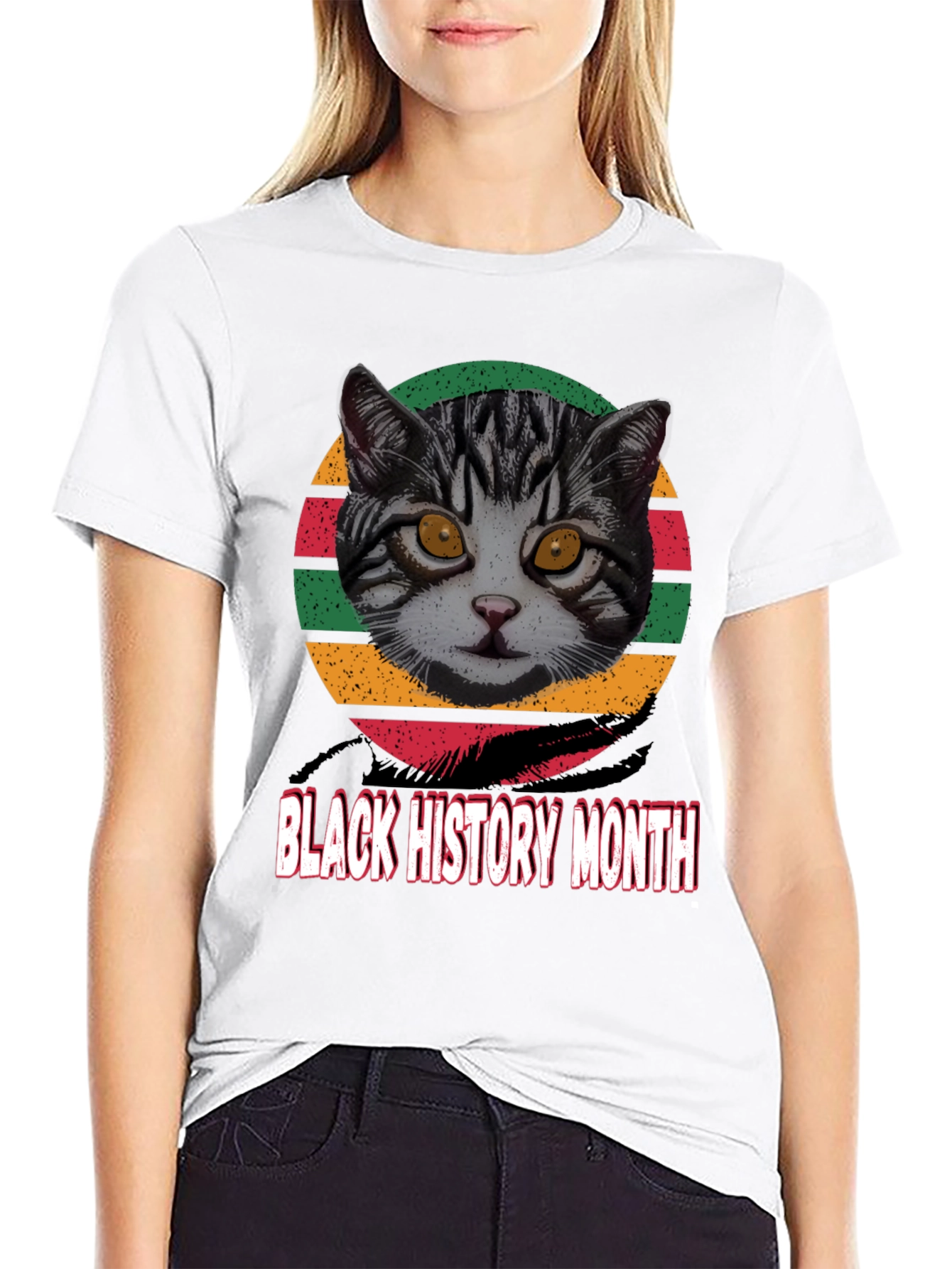 Black History Month Cat T-Shirt
