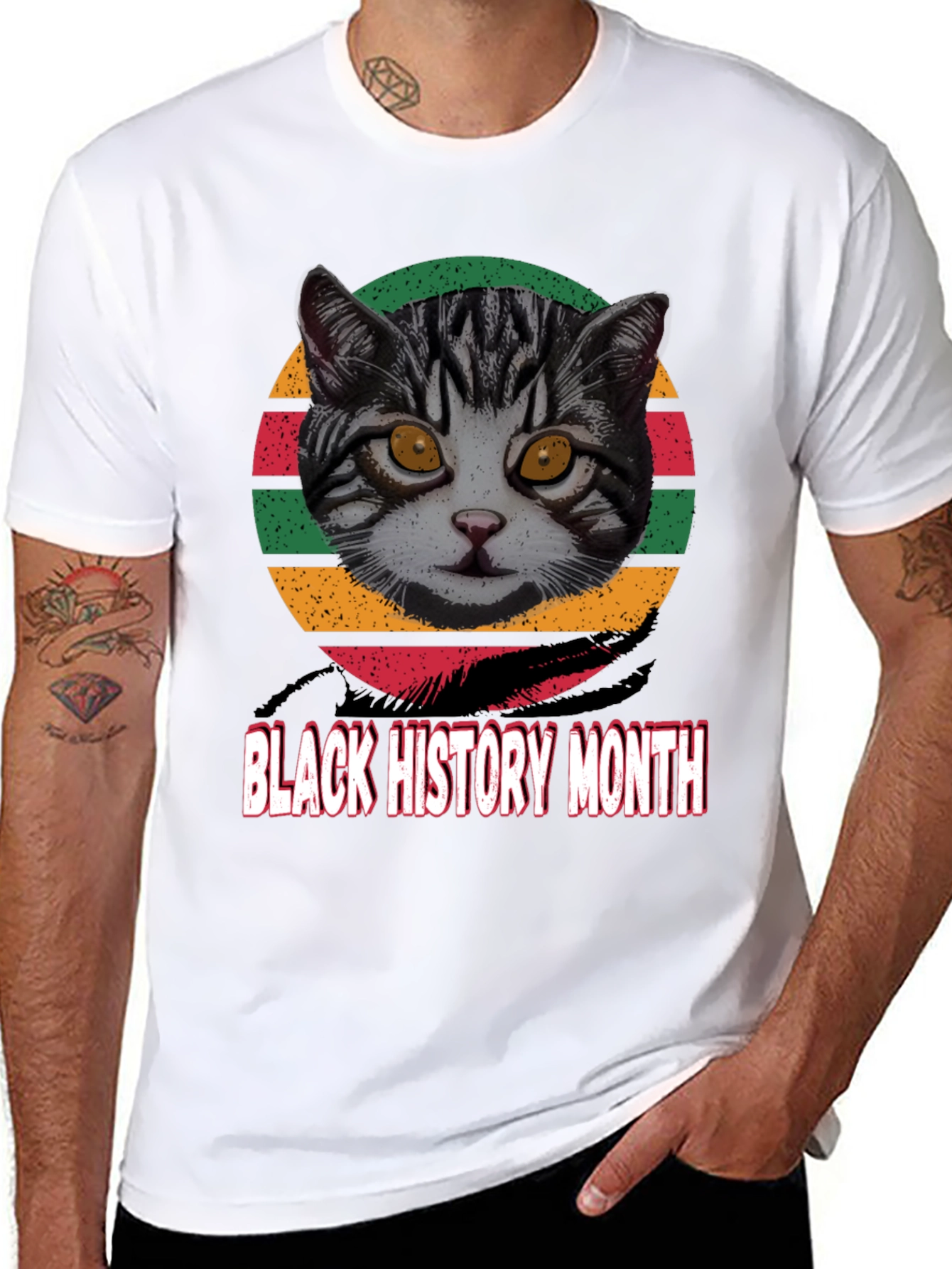 Black History Month Cat T-Shirt