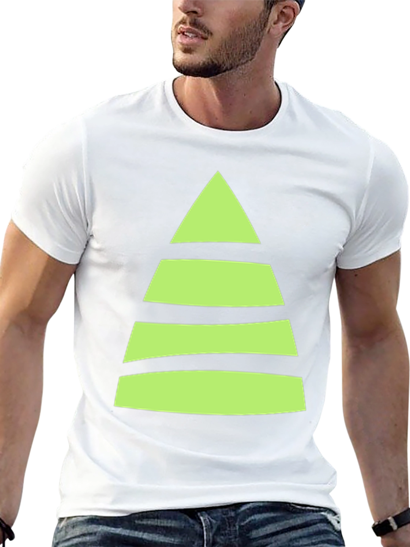 Striped Christmas Tree T-Shirt