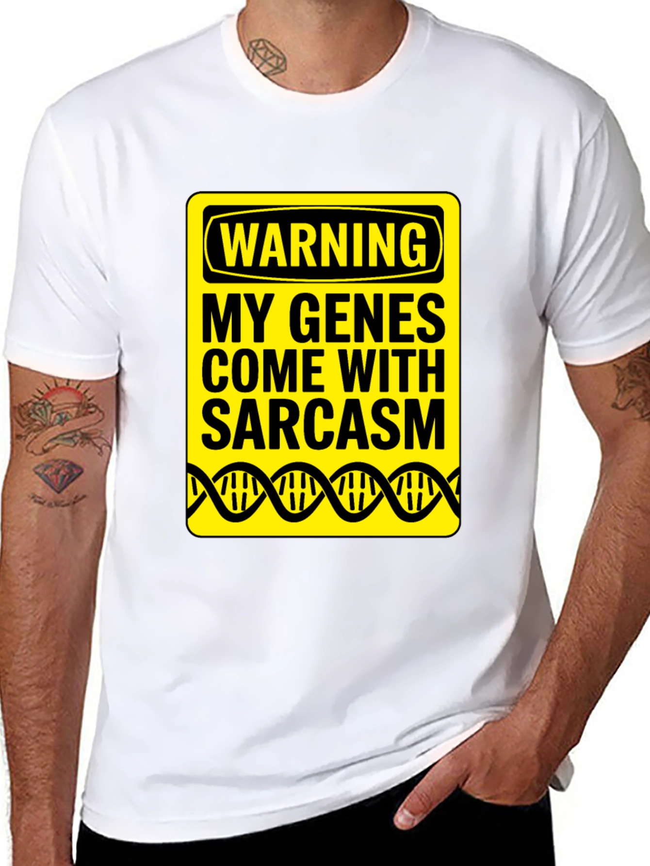 Sarcasm Genes Novelty Graphic Tee