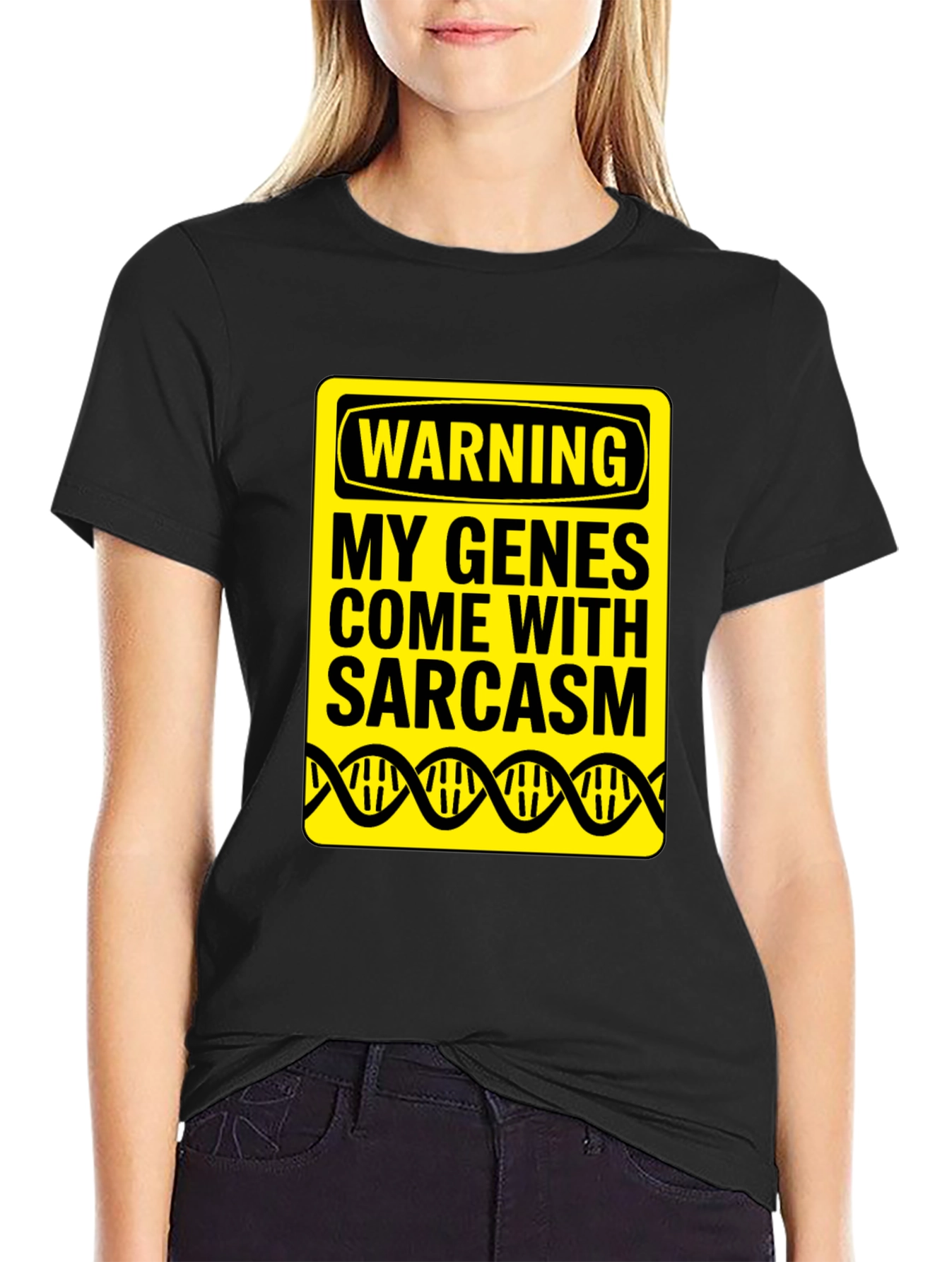 Sarcasm Genes Novelty Graphic Tee
