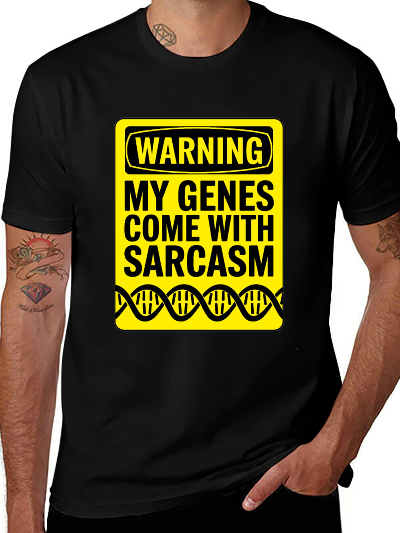 Sarcasm Genes Novelty Graphic Tee