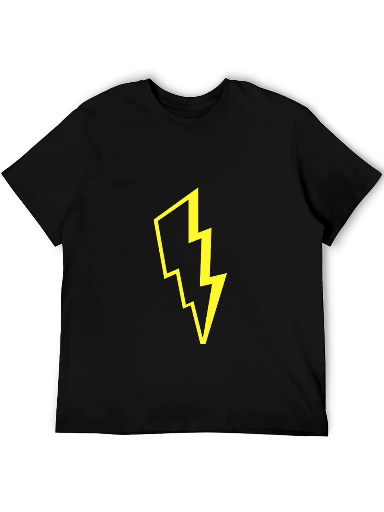 Lightning Bolt Graphic Black T-Shirt