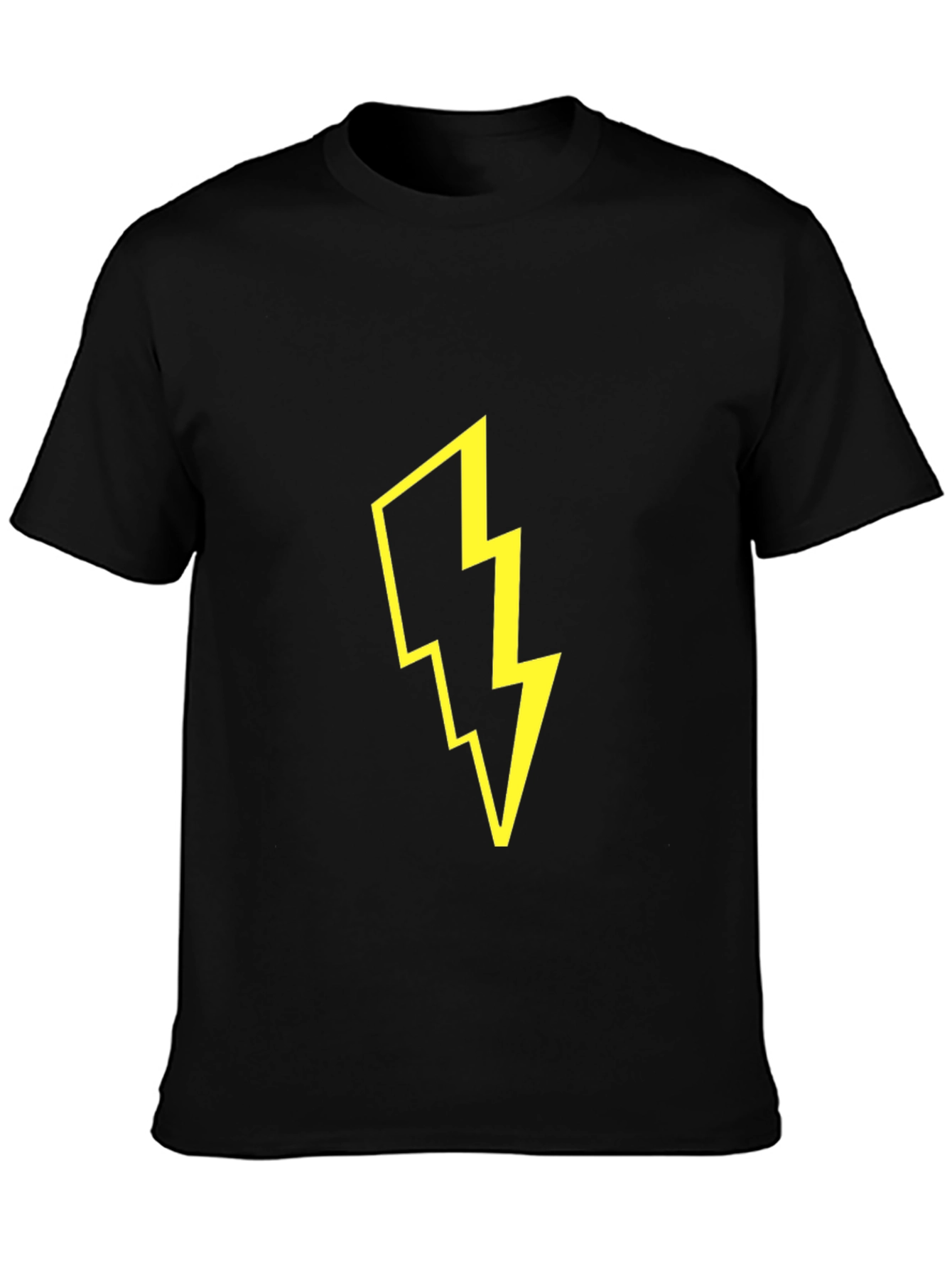 Lightning Bolt Graphic Black T-Shirt