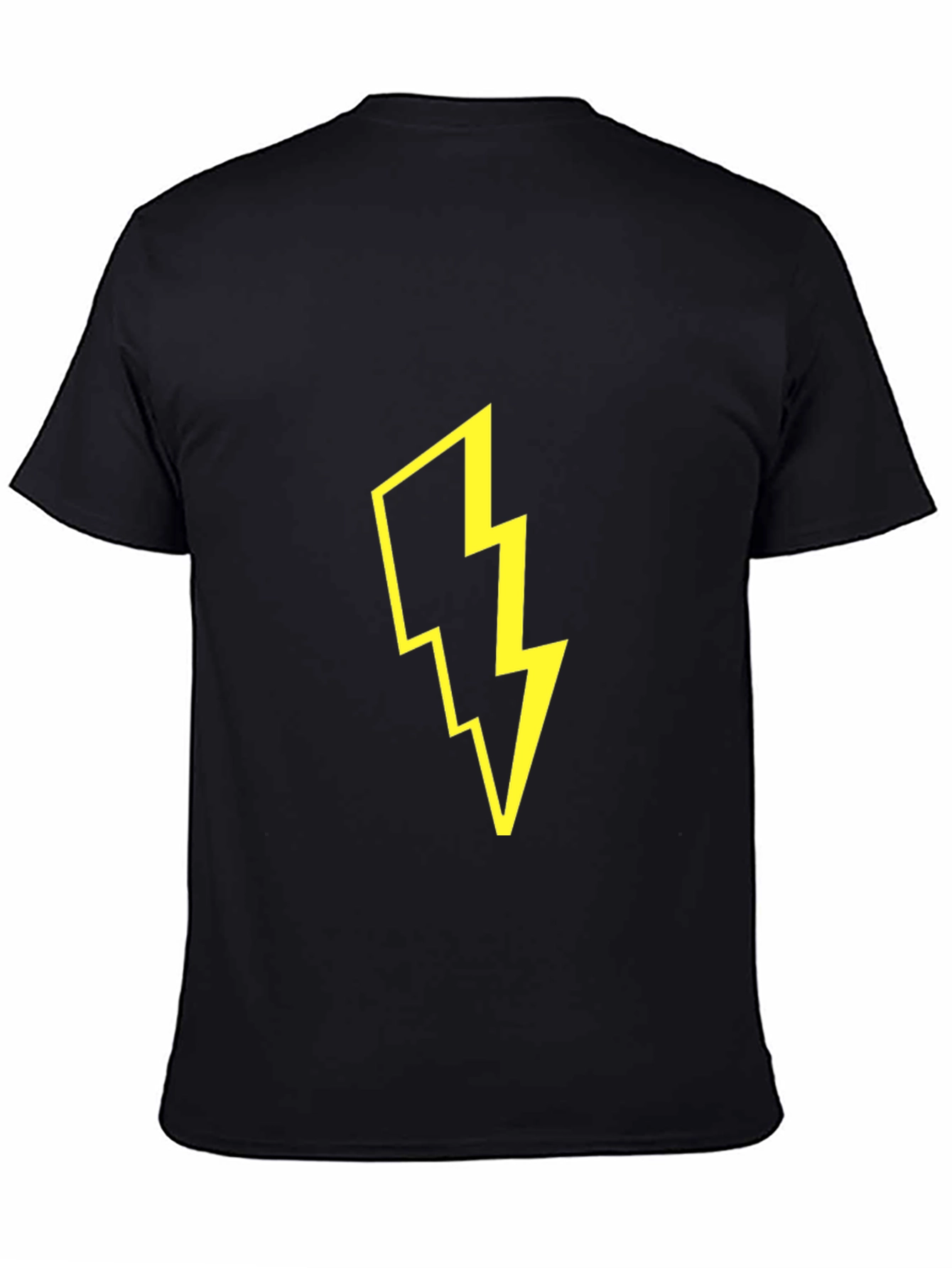 Lightning Bolt Graphic Black T-Shirt