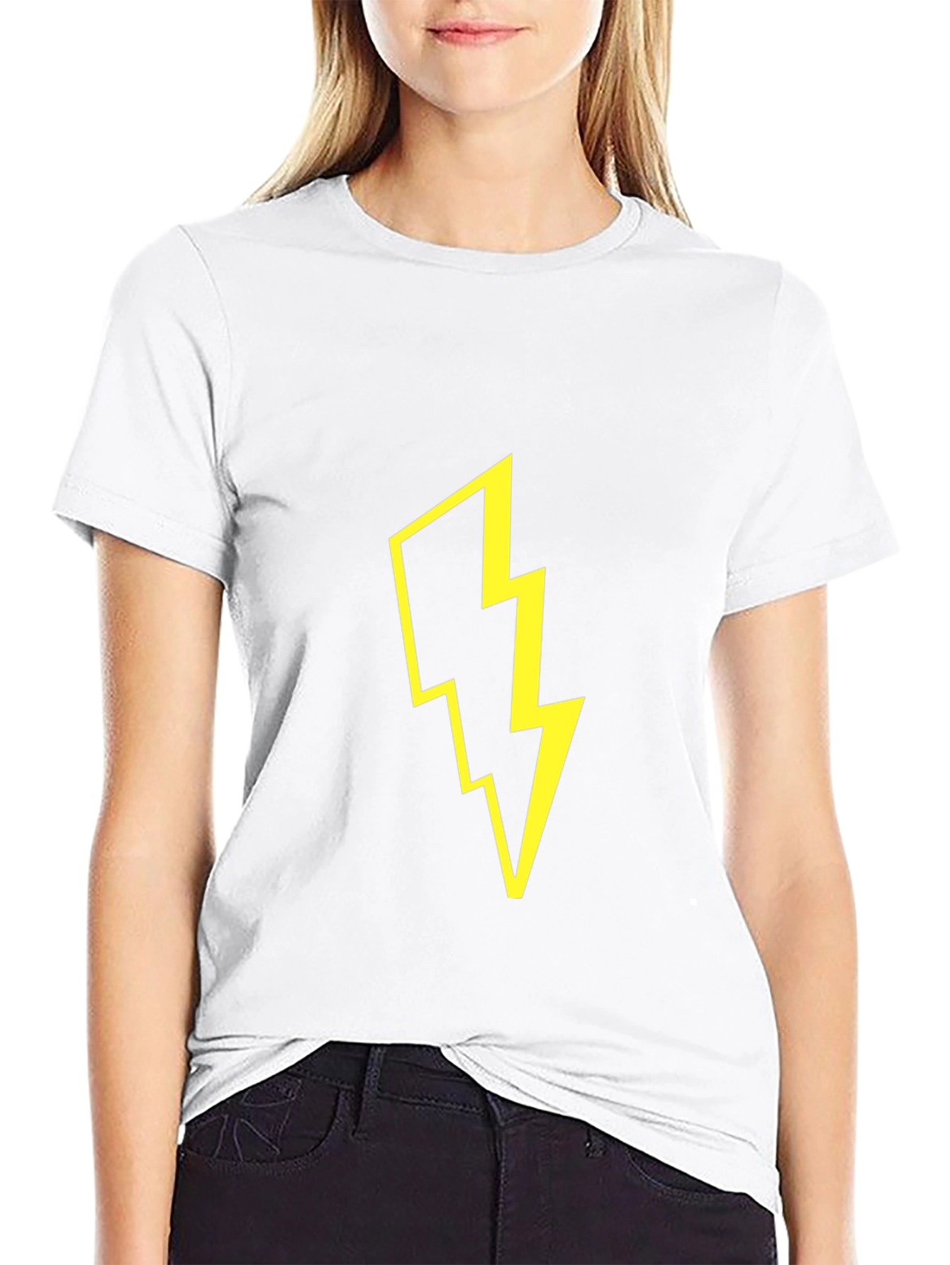 Lightning Bolt Graphic Black T-Shirt