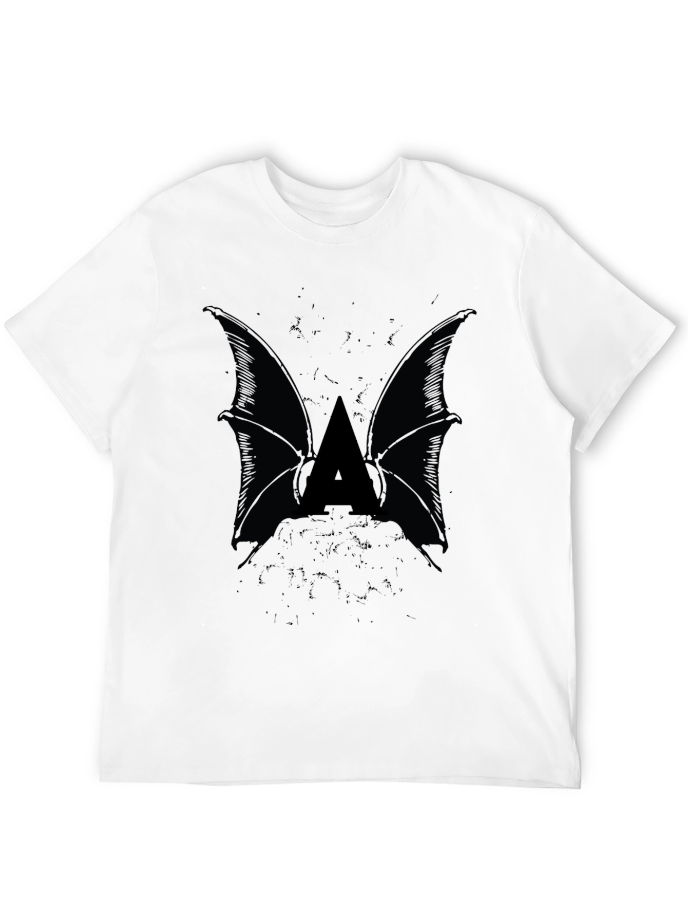 Bat Wing Initial Tee