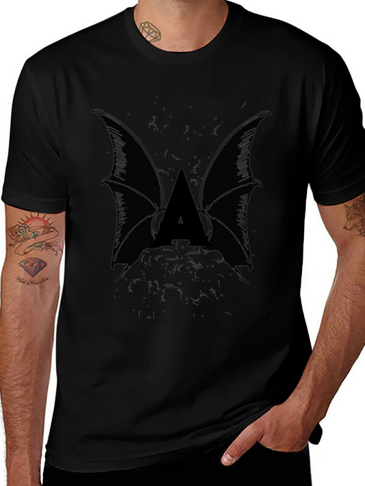 Bat Wing Initial Tee