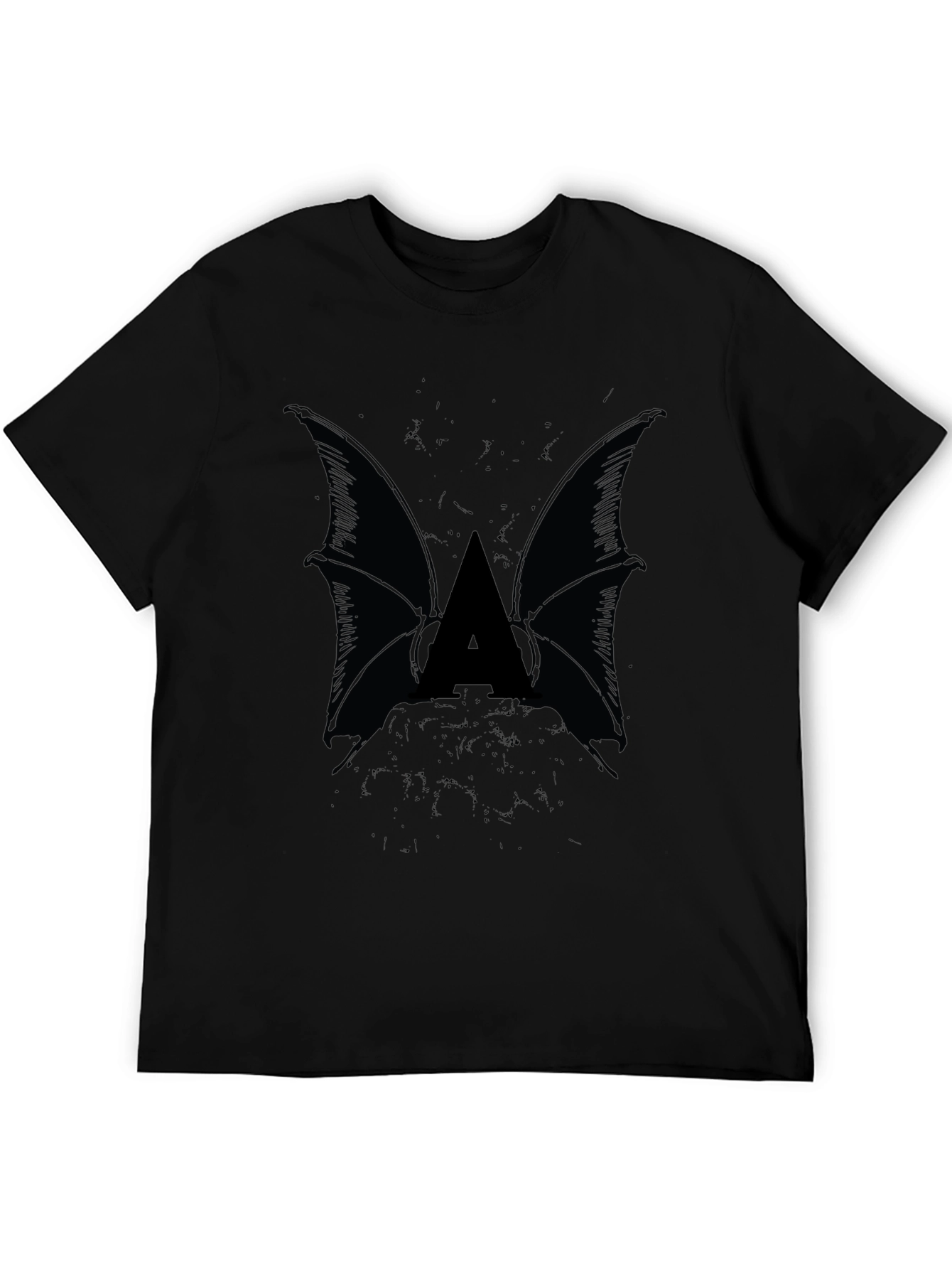 Bat Wing Initial Tee