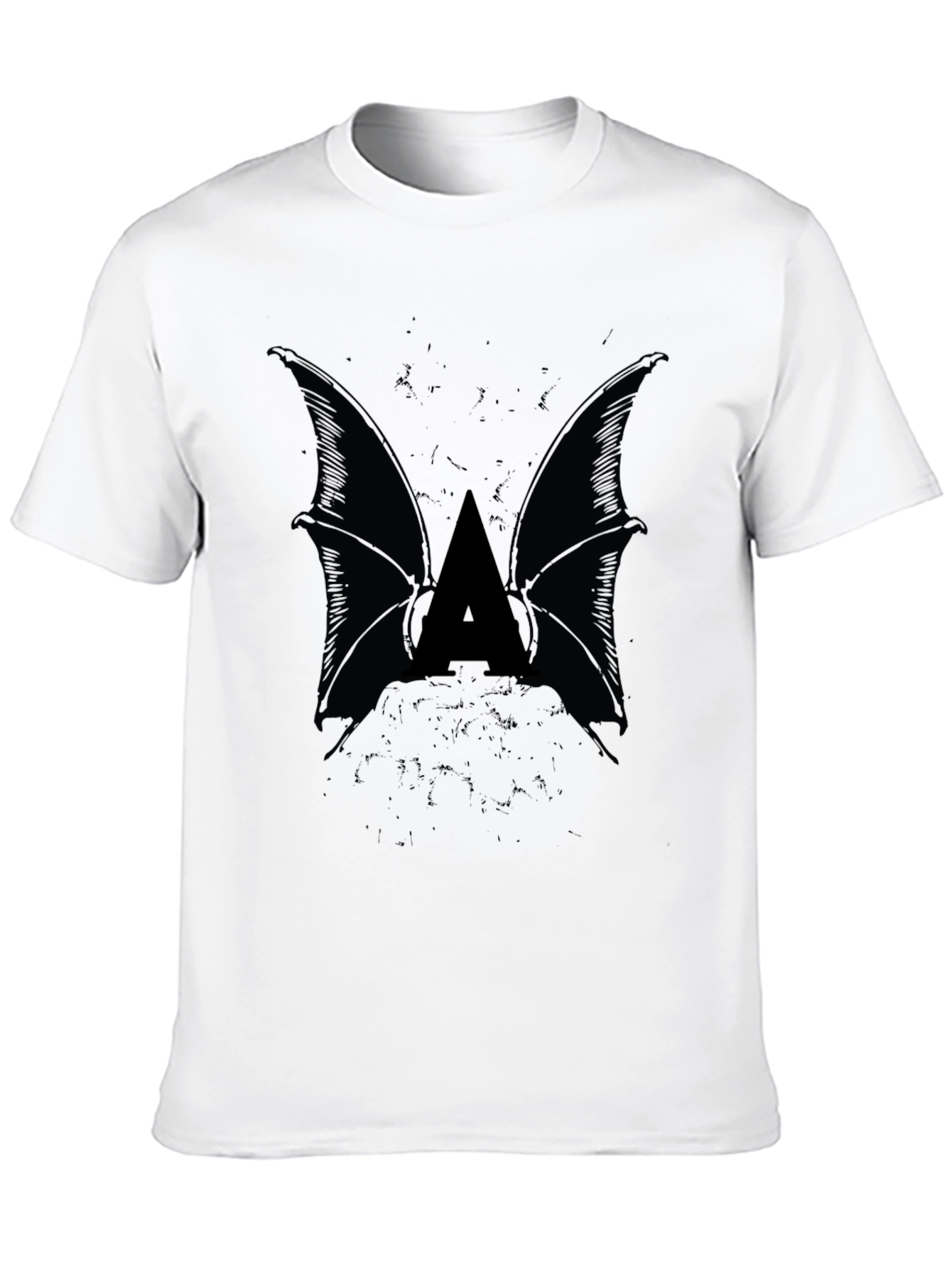 Bat Wing Initial Tee