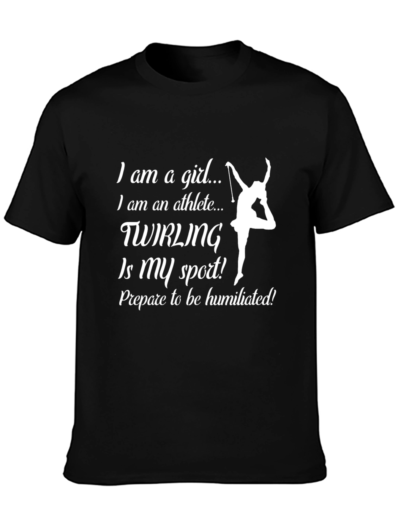 Twirling Athlete T-Shirt - Humorous & Sporty